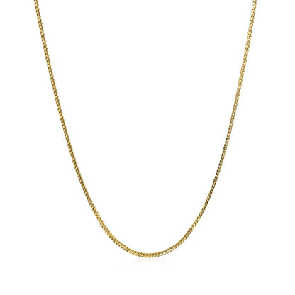 Franco chain necklace 0.9mm, 14k yellow gold, Bids.com on Tampa Home & Garden Store
