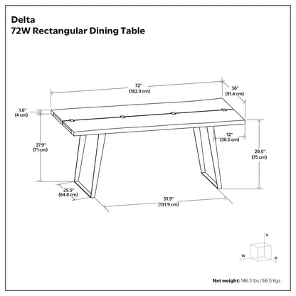 Modern Handcrafted Live Edge Acacia Dining Table by HouseOfZazla, dining table on Tampa Home & Garden Store