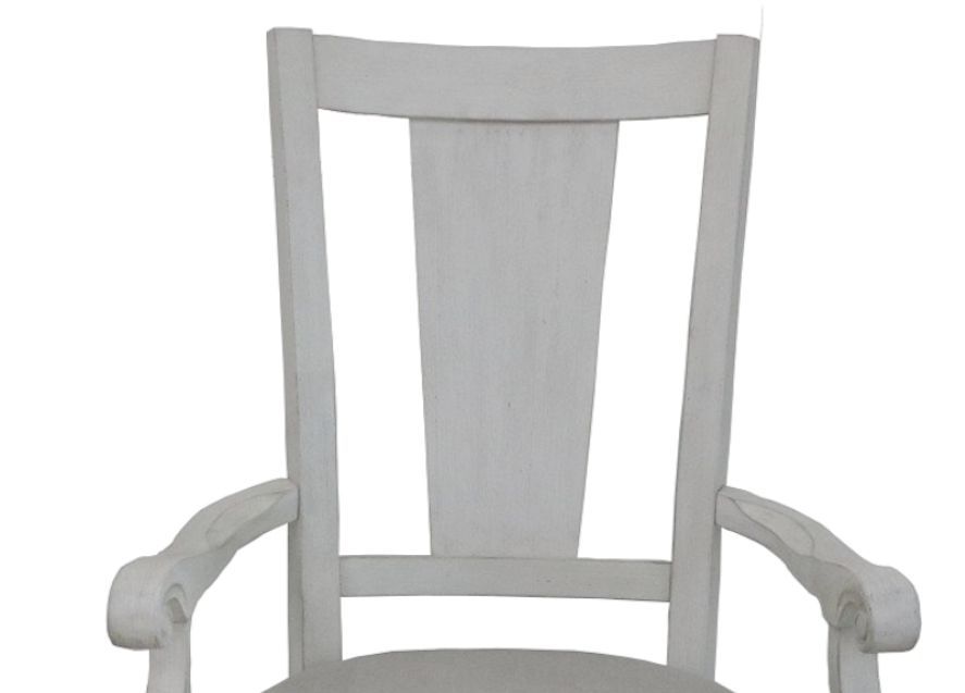 Katia kids arm chair in light gray and white with wooden frame HouseOfZazla on Tampa Home & Garden Store