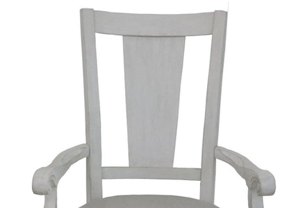Katia kids arm chair in light gray and white with wooden frame HouseOfZazla on Tampa Home & Garden Store
