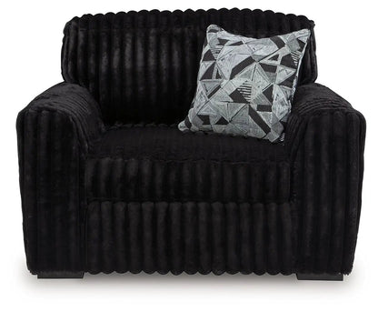 Midnight Madness Jumbo Corduroy Chair and a Half