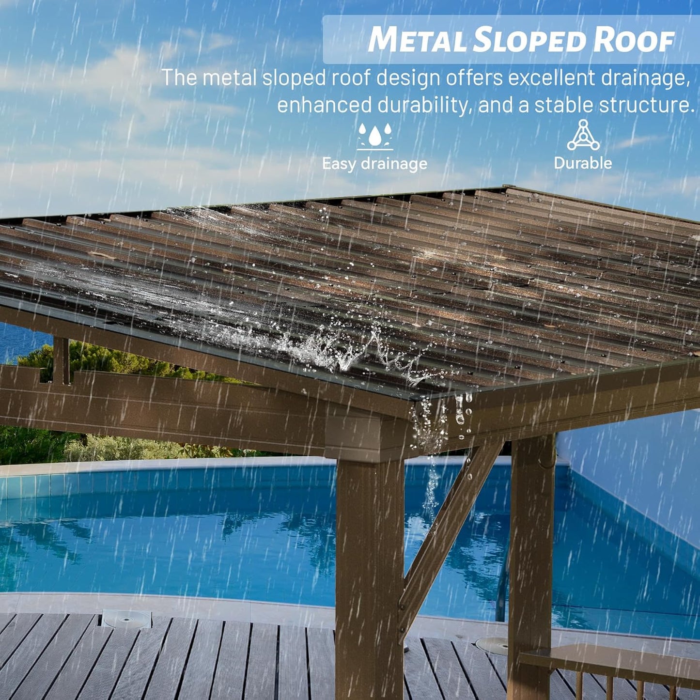 a Galvanized Steel Hardtop Grill Gazebo Stand