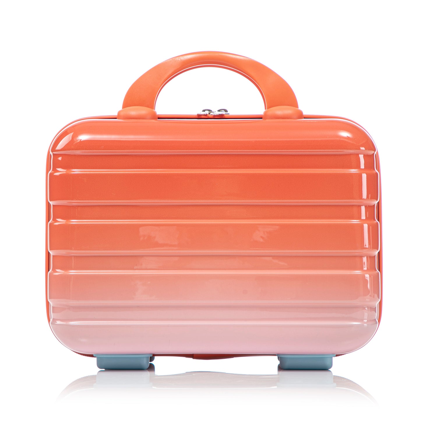 2pc polycarbonate spinner luggage set gradient orange with top handle lock HouseOfZazla on Tampa Home & Garden Store