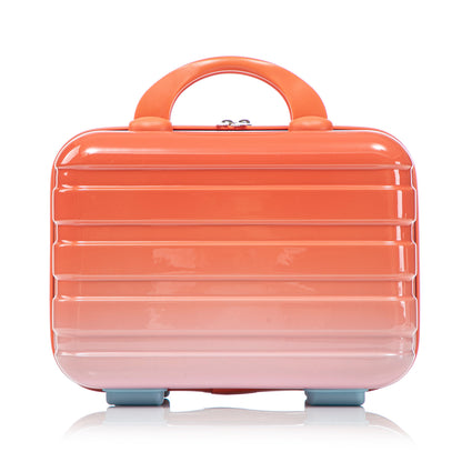 2pc polycarbonate spinner luggage set gradient orange with top handle lock HouseOfZazla on Tampa Home & Garden Store