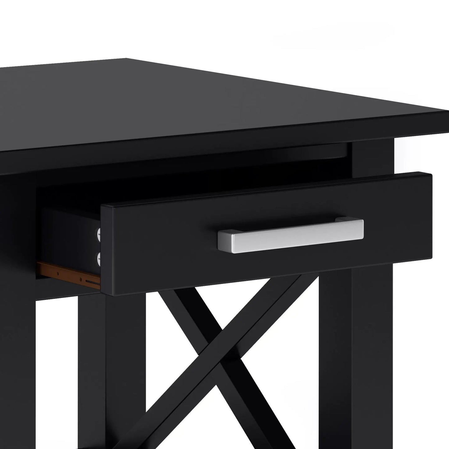 Kitchener Console Table in black with silver drawer handle Unique Piece Furniture on Tampa Home & Garden Store