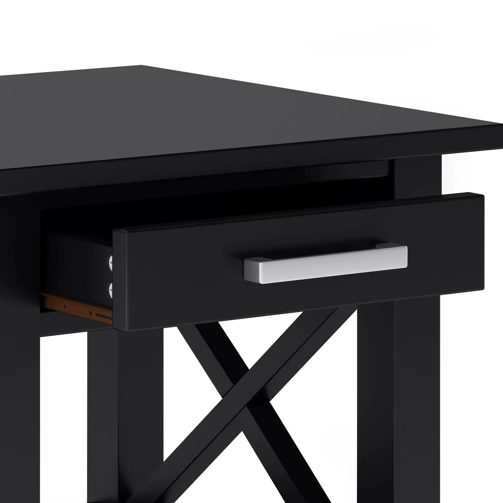 Kitchener Console Table in black with silver drawer handle Unique Piece Furniture on Tampa Home & Garden Store
