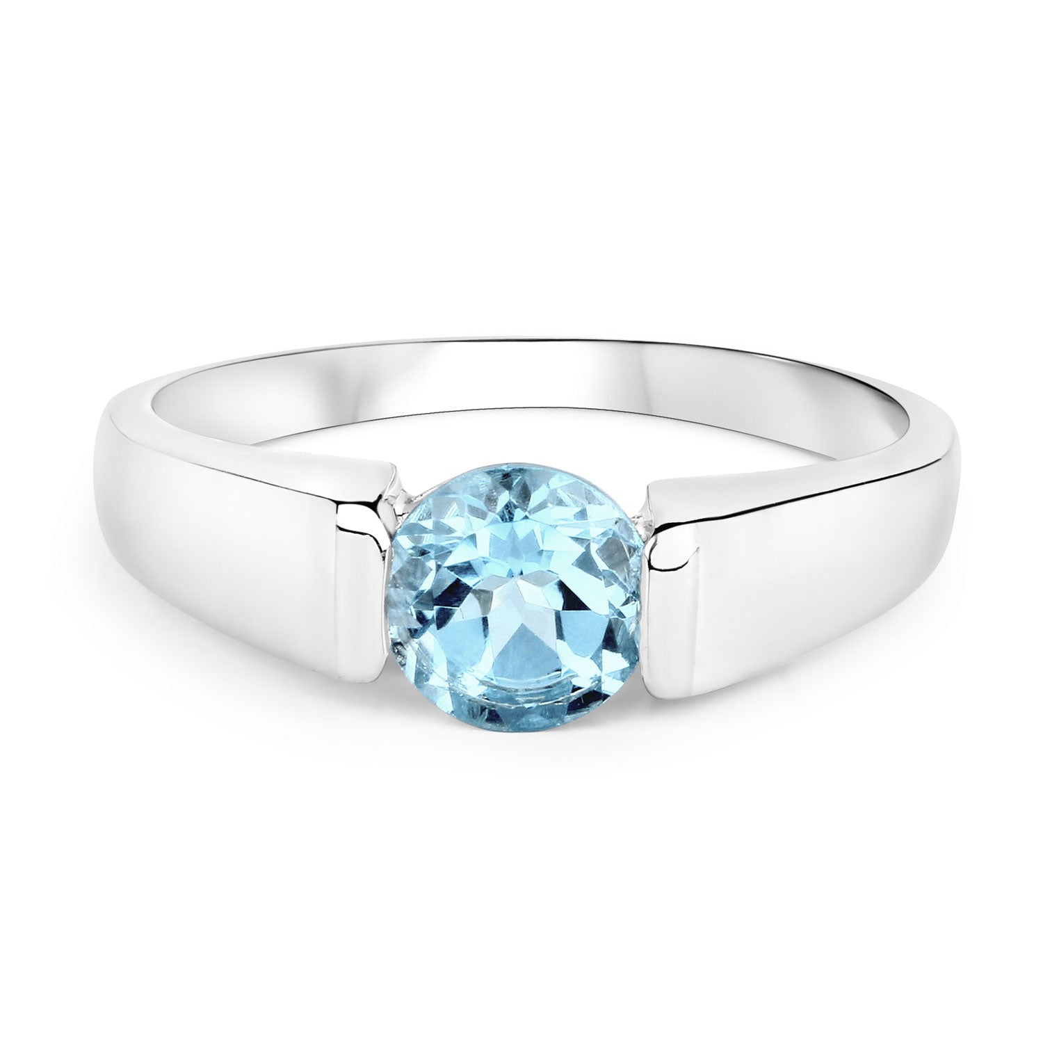 Ring 1.05ct blue topaz in .925 sterling silver by Bids.com on Tampa Home & Garden Store