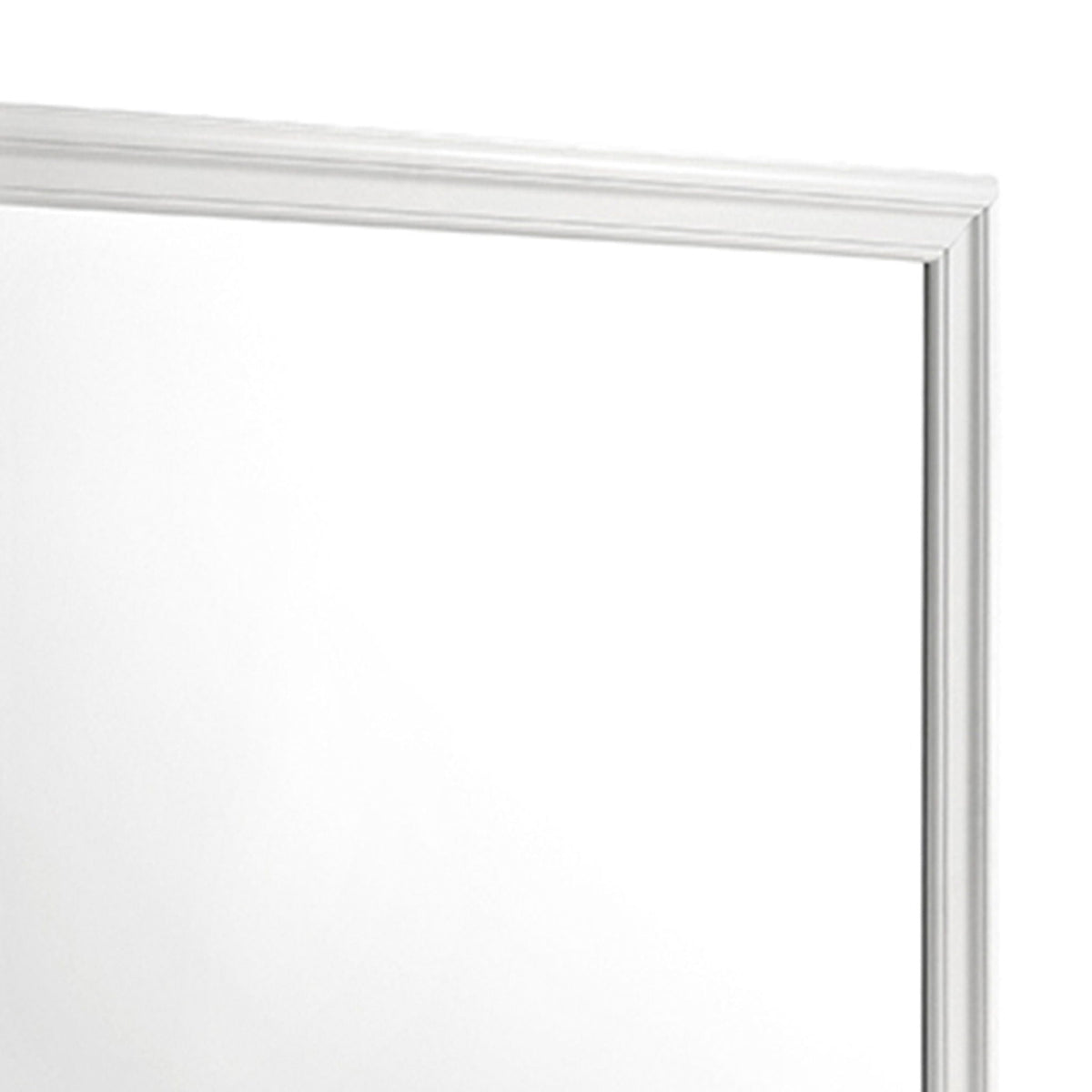 Modern Mirror with Smooth Finish, silver metal frame by HouseOfZazla wall mirror on Tampa Home & Garden Store