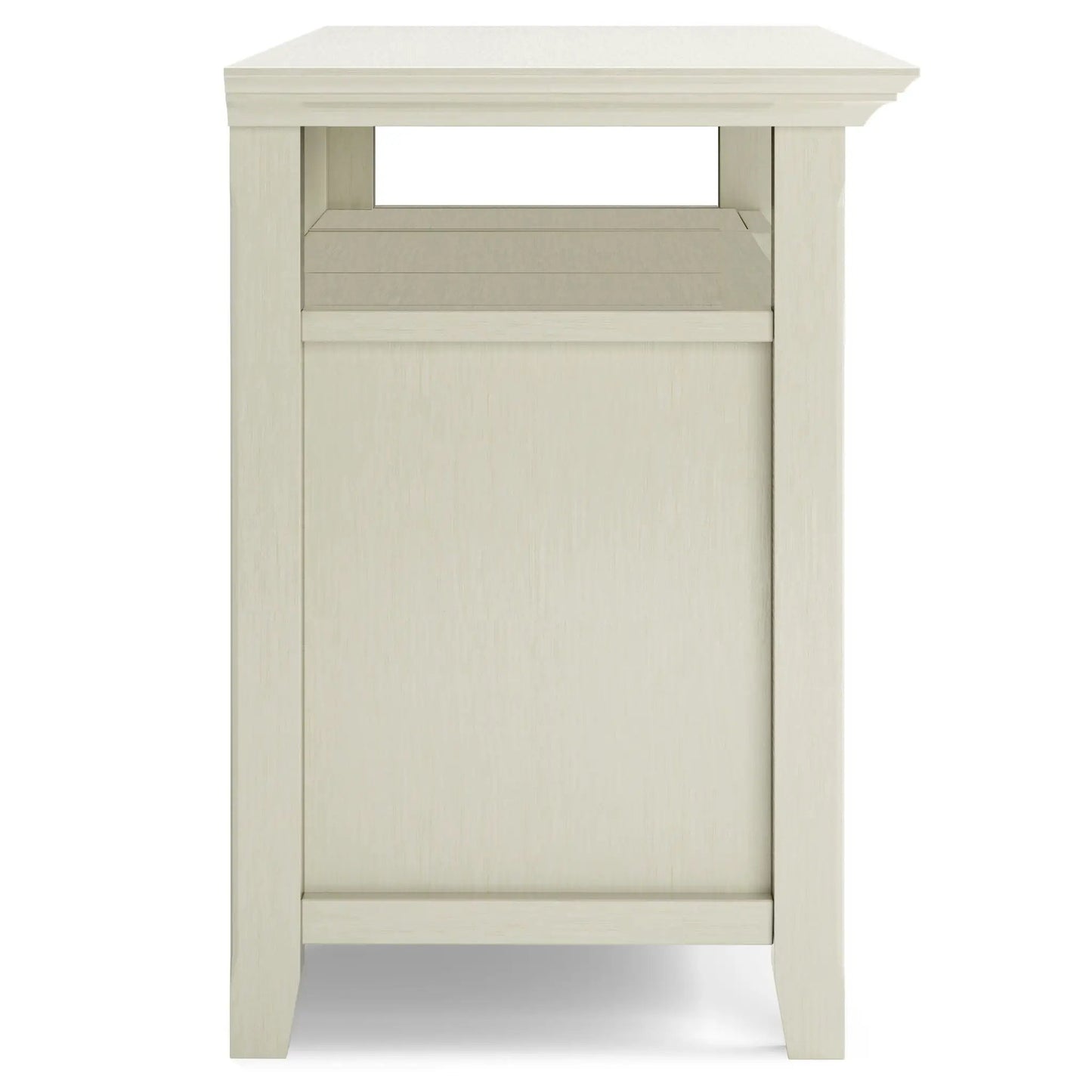 Amherst TV media stand handcrafted in light wood with open shelf by Unique Piece Furniture on Tampa Home & Garden Store