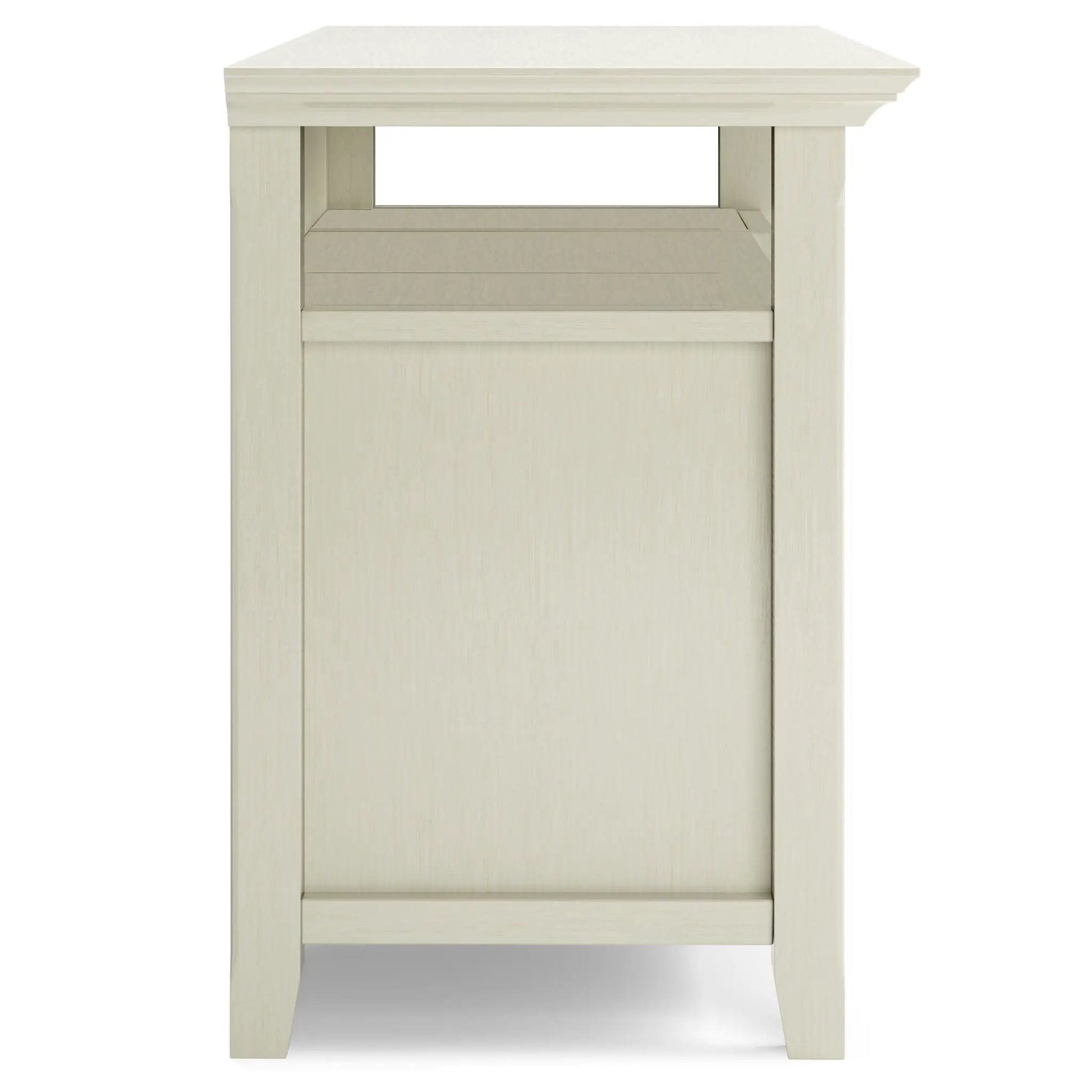 Amherst TV media stand handcrafted in light wood with open shelf by Unique Piece Furniture on Tampa Home & Garden Store