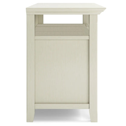 Amherst TV media stand handcrafted in light wood with open shelf by Unique Piece Furniture on Tampa Home & Garden Store
