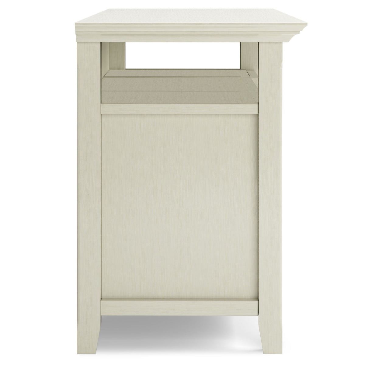 Solid wood TV stand with adjustable shelves in a light natural finish by HouseOfZazla on Tampa Home & Garden Store