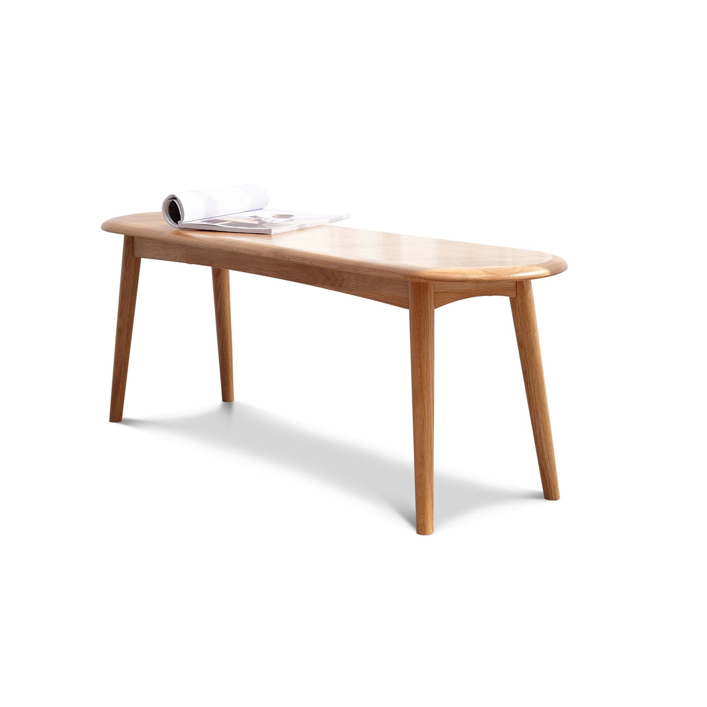 Oak Wood Dining Bench for Living Room and Kitchen