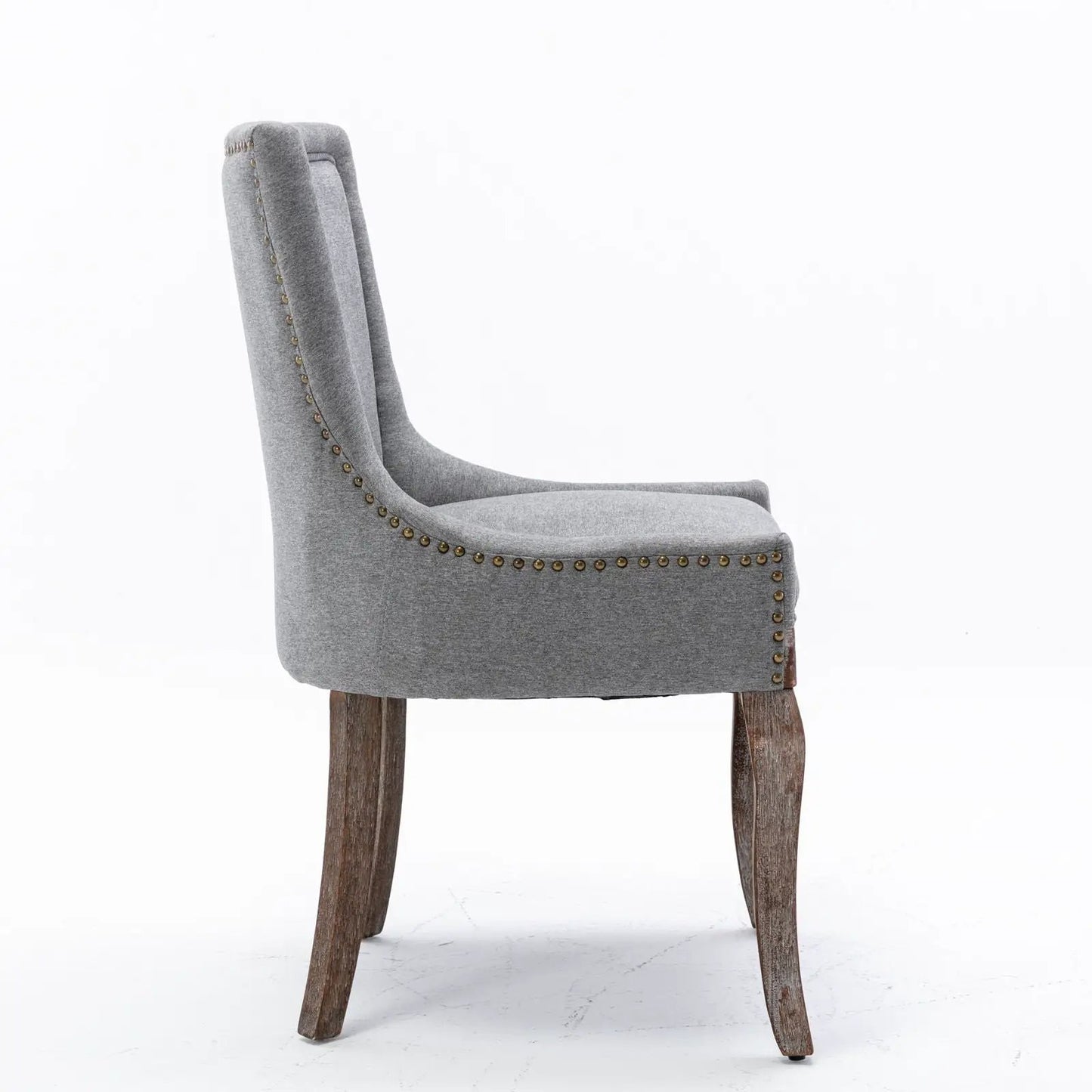 Ultra Side Dining Chair Set of 2 with Nail Heads