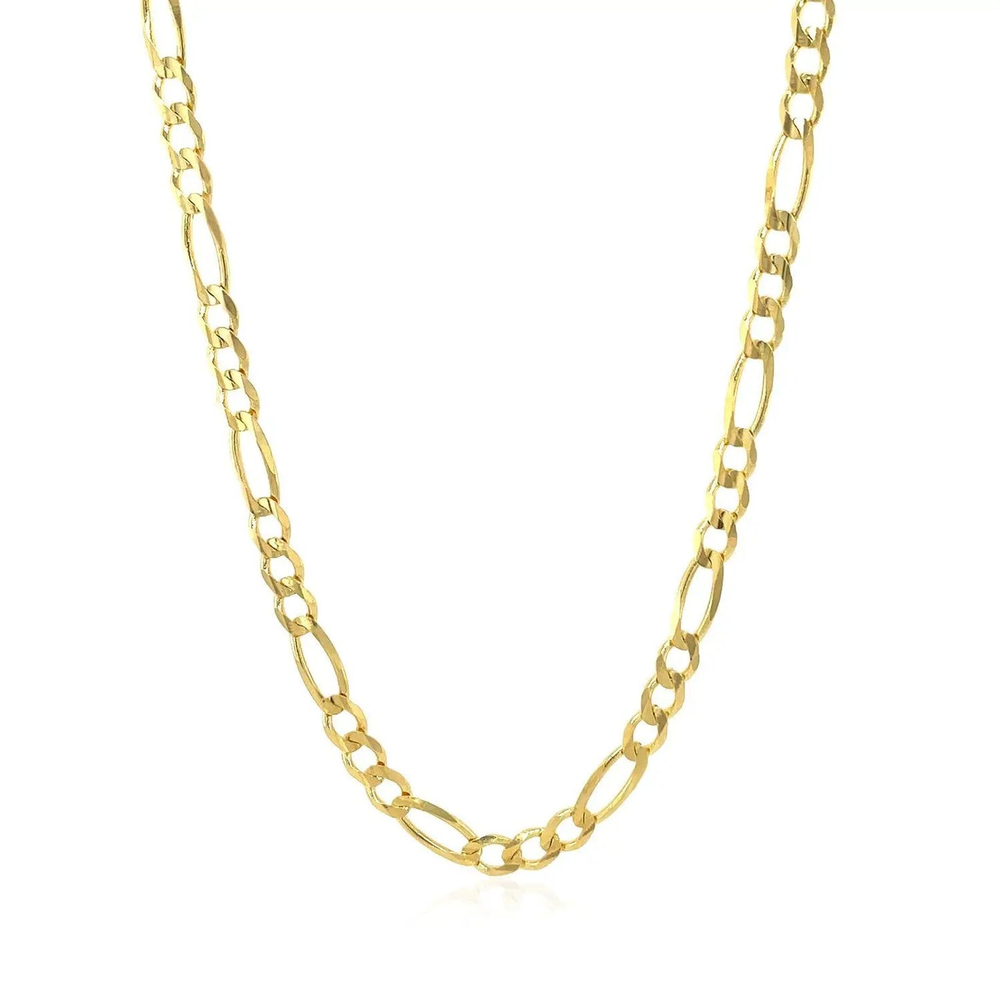 3.8mm 14k yellow gold solid Figaro chain necklace by Bids.com on Tampa Home & Garden Store