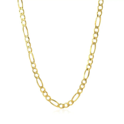 3.8mm 14k yellow gold solid Figaro chain necklace by Bids.com on Tampa Home & Garden Store