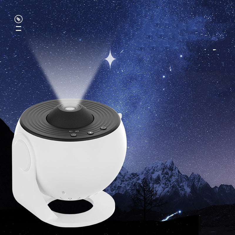 Night Light Galaxy Projector by My Store, white sphere 360° star projector for kids' rooms on Tampa Home & Garden Store