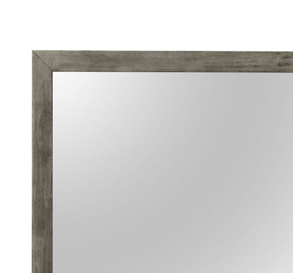 Wall mirror Modern Design Transitional Wood Frame dark gray by HouseOfZazla on Tampa Home & Garden Store