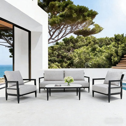 Outdoor Conversation Set with Sunbrella Cushions