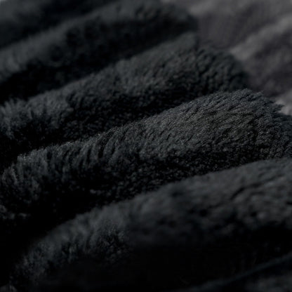 Sofas HouseOfZazla black plush microfiber upholstery fabric close-up on Tampa Home & Garden Store