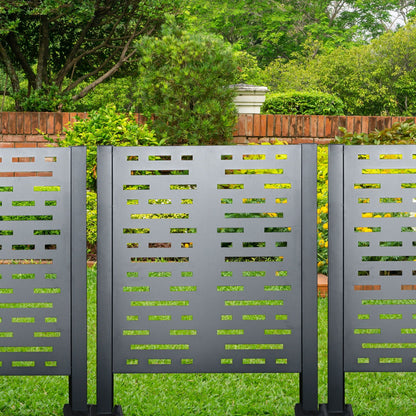 Air Conditioner Privacy Fence Cover and 3 Panels