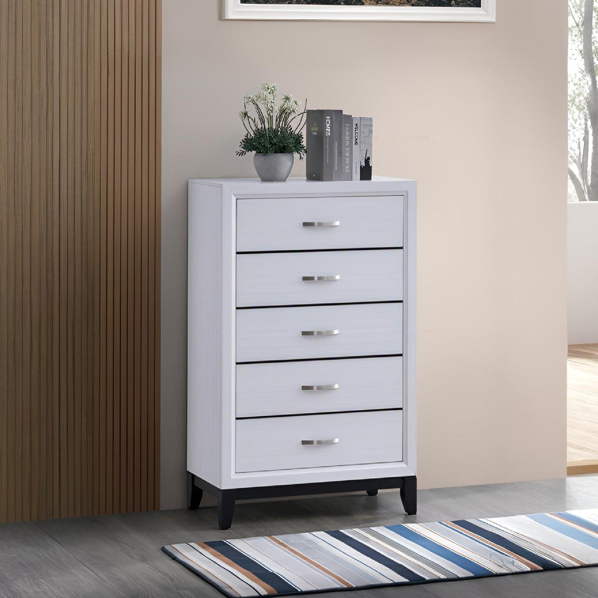 5 Drawer Dovetail Chest in Gray and White by HouseOfZazla on Tampa Home & Garden Store
