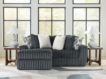 Midnight Madness Sectional and Jumbo Corduroy