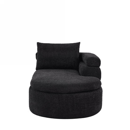 106 L-shape sectional sofa in black textured fabric by HouseOfZazla on Tampa Home & Garden Store