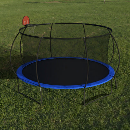 14 Ft Outdoor Trampoline with Basketball Hoop