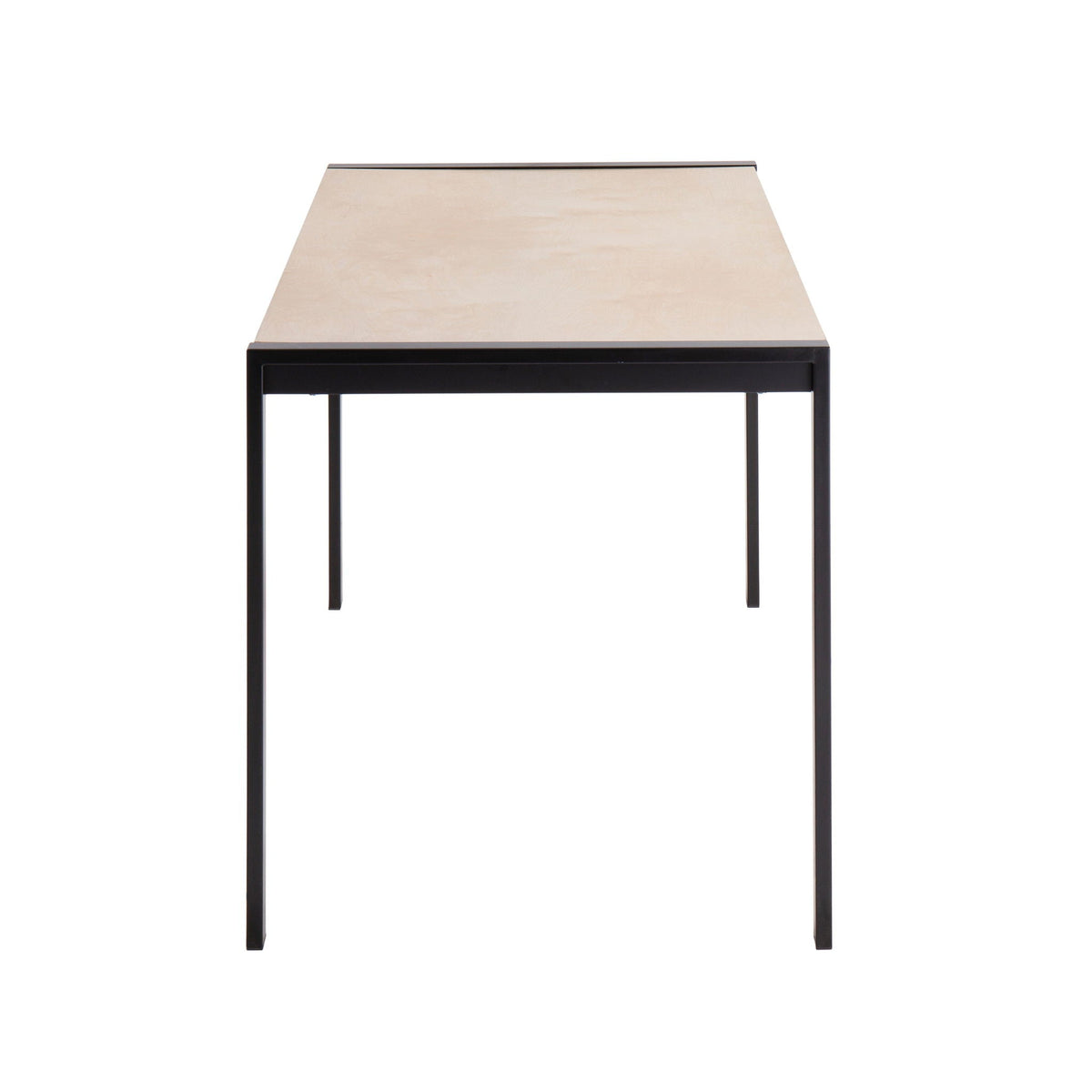 Fuji Modern Dining Table wood top with black metal legs by HouseOfZazla on Tampa Home & Garden Store
