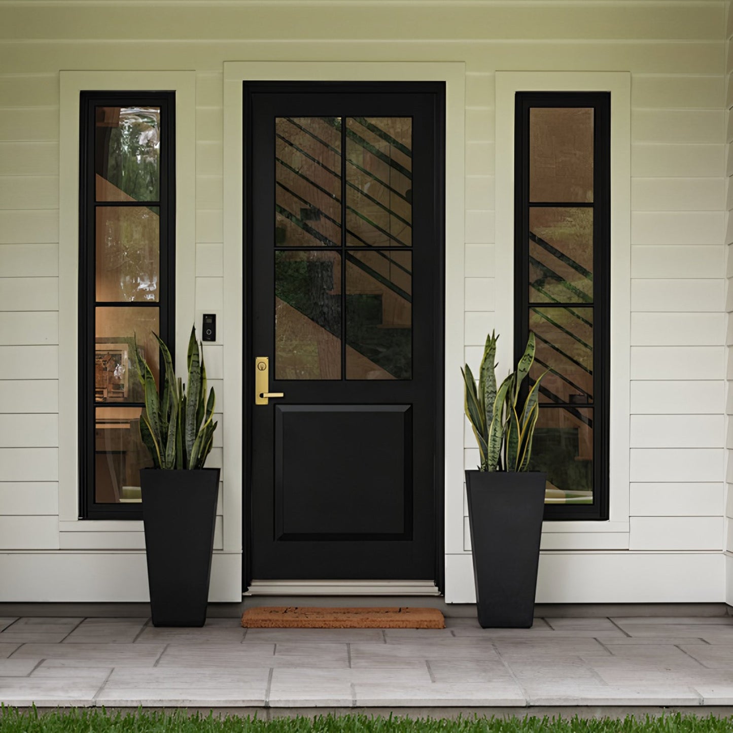 Set Of Two Planters For Indoor and Outdoor Decor