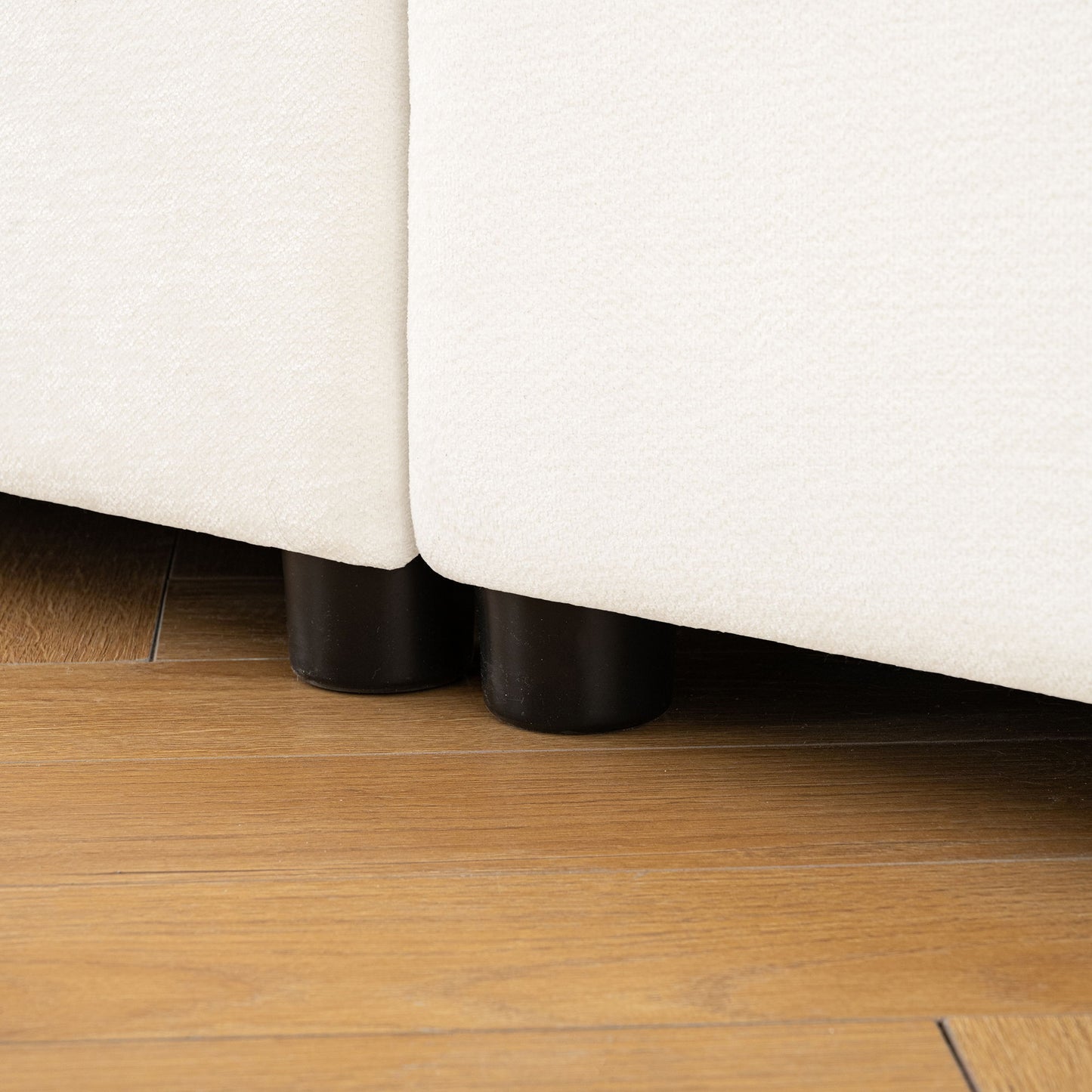 Modern Sofa with Storage and Cylindrical Backrest