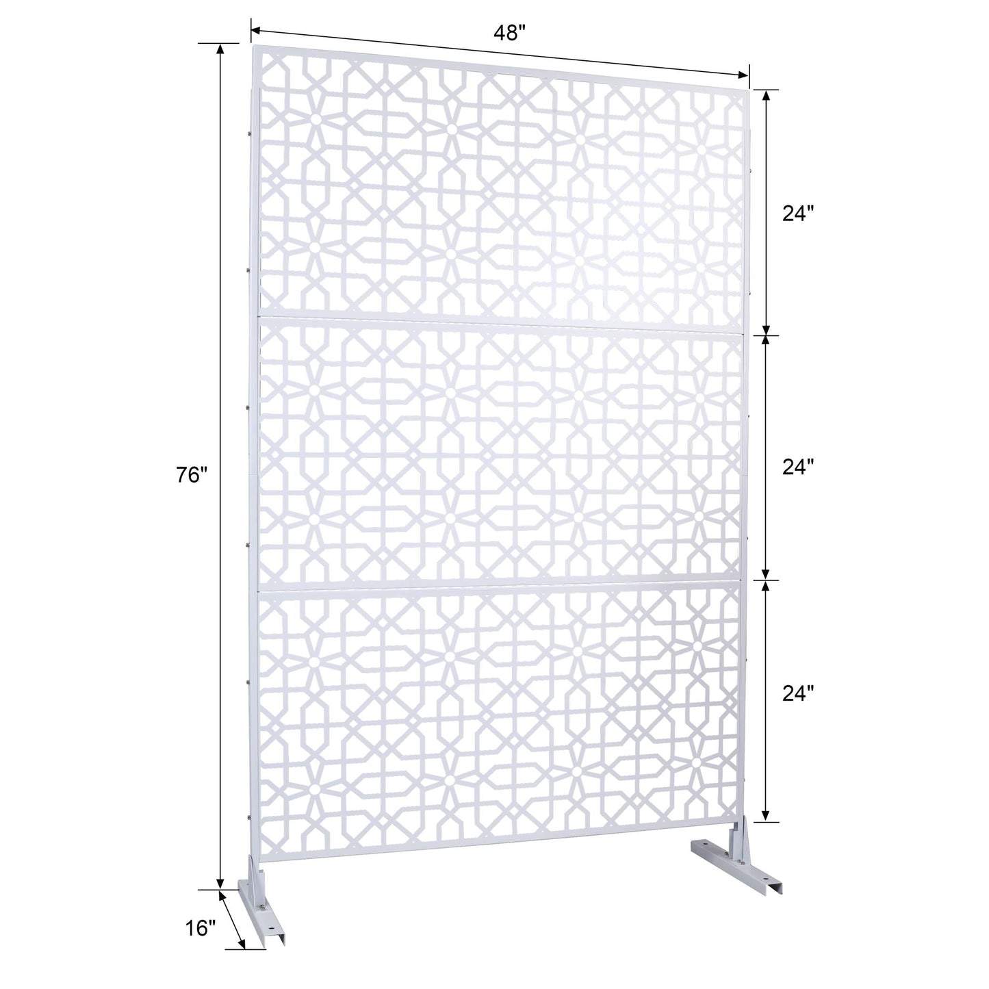 Metal Indoor and Outdoor Privacy Screen Divider