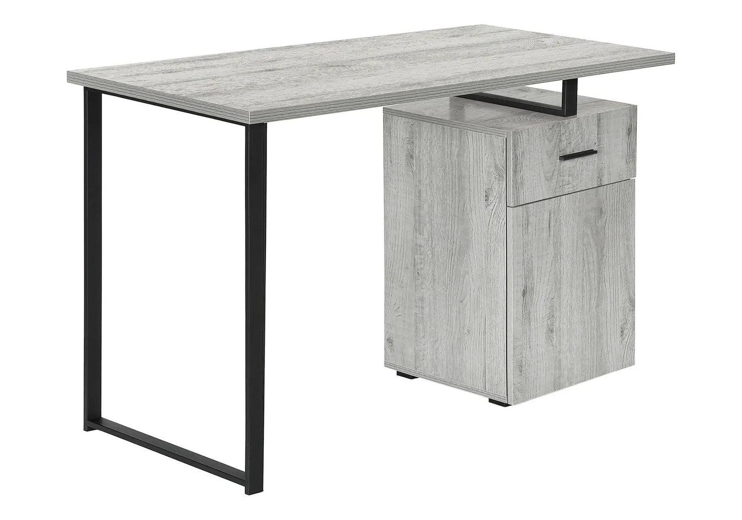 Computer Desk With Left and Right Setup Storage