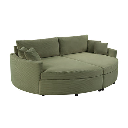 Oversized Double Chaise Sofa With USB Ports