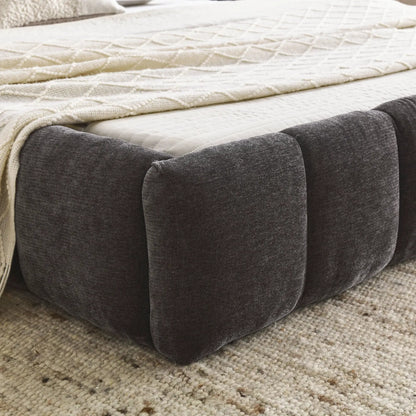 Modern Platform Bed Frame with Thick Fabric