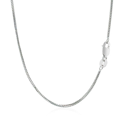 14k white gold Franco chain necklace 0.9mm with lobster clasp by Bids.com on Tampa Home & Garden Store