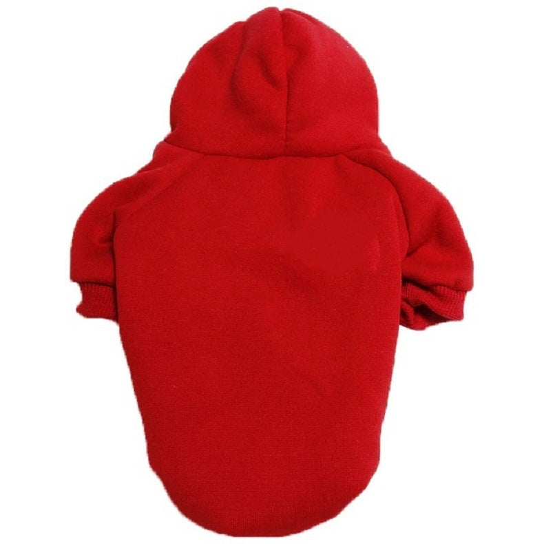 Pet Zen red dog sweater hoodie, solid knit coat for pets on Tampa Home & Garden Store