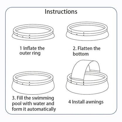 Durable and Spacious Outdoor Inflatable Pool