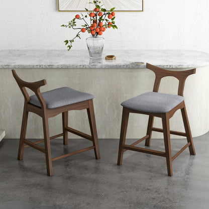 Hester Upholstered Square Bar Chair Set of 2