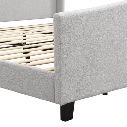 Sturdy Platform Bed Frame and a Padded Headboard