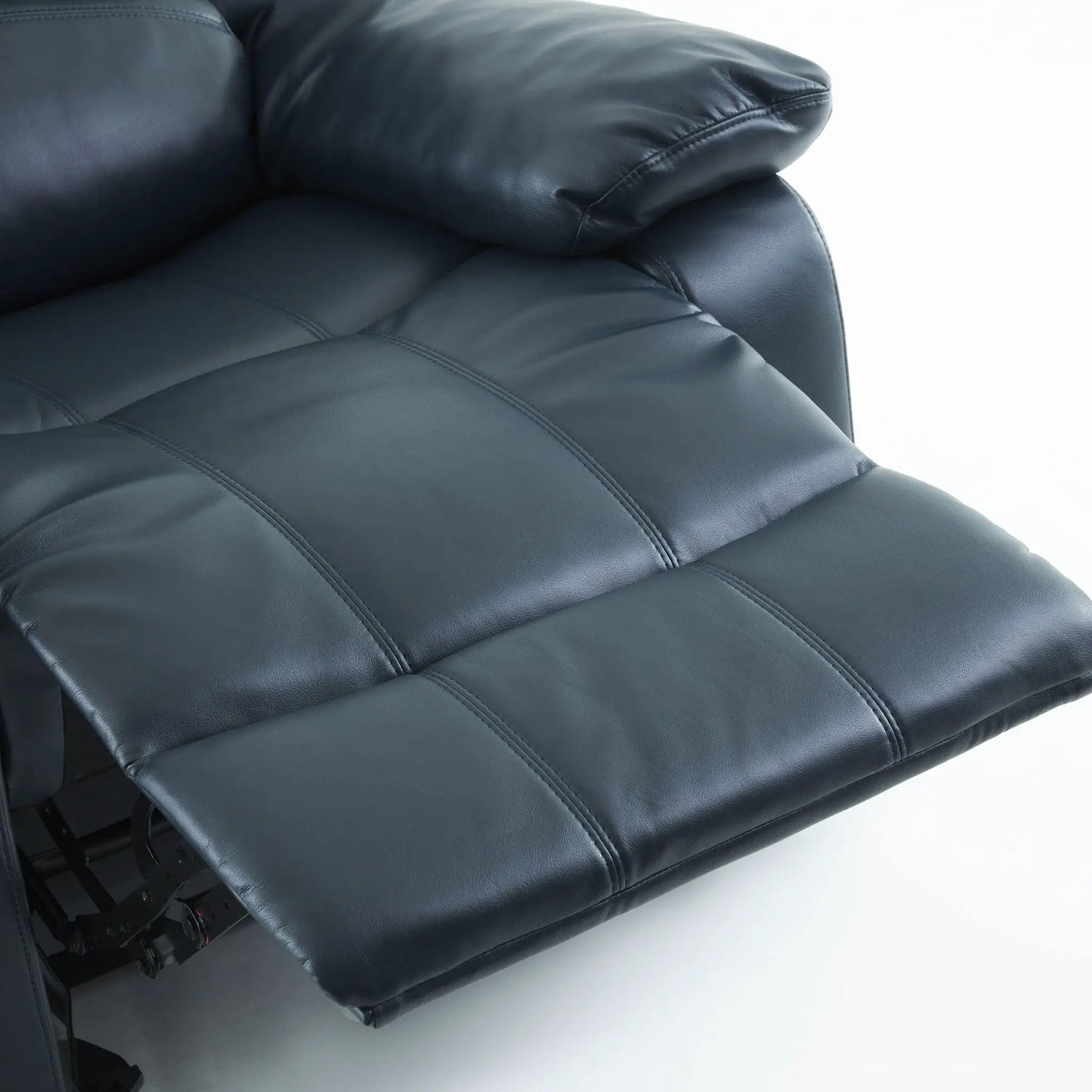 Charlotte Gel Glider Recliner blue leather glider chair Unique Piece Furniture on Tampa Home & Garden Store