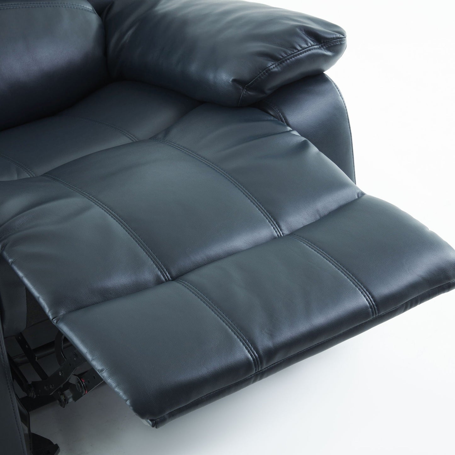 Charlotte Gel Glider Recliner blue leather by HouseOfZazla on Tampa Home & Garden Store