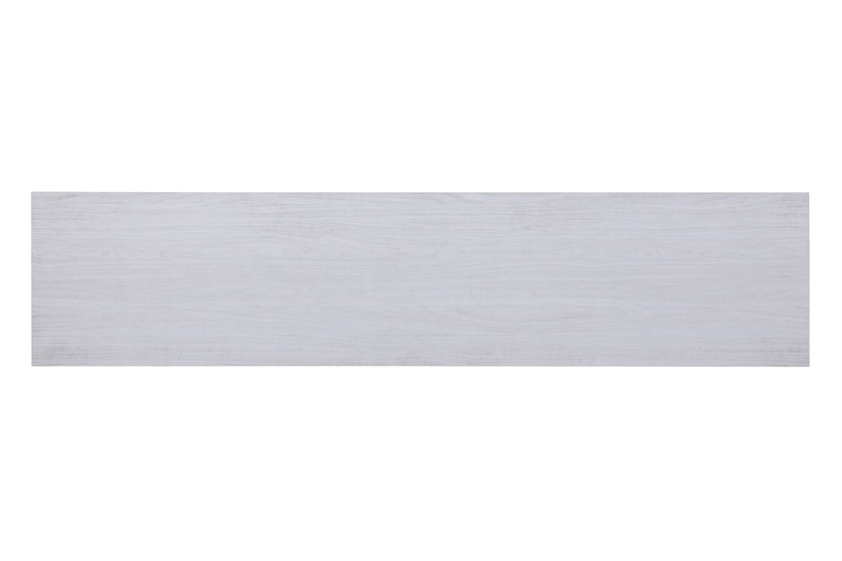 Fireplace screen panel in whitewashed wood finish with subtle grain pattern on Tampa Home & Garden Store