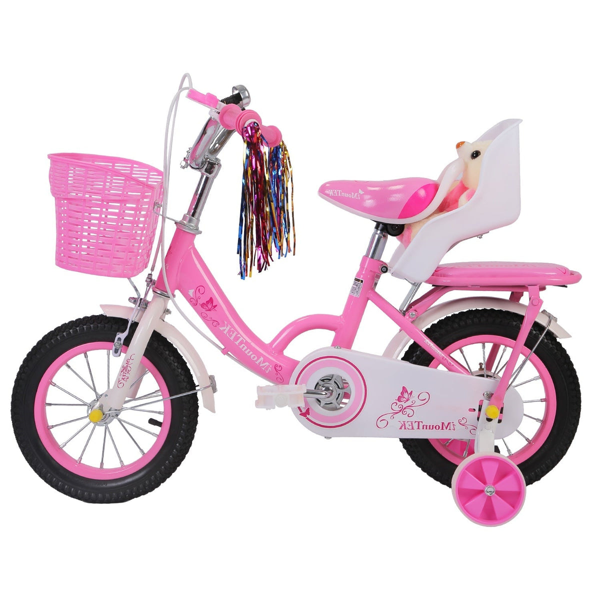 GemGear 16in pink carbon-steel kid bike with front basket and training wheels on Tampa Home & Garden Store