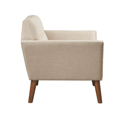 Lounge Chair With Button Tufting Mid Century