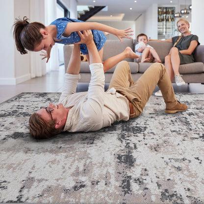 Payas Abstract Area Rug With Neutral Palette