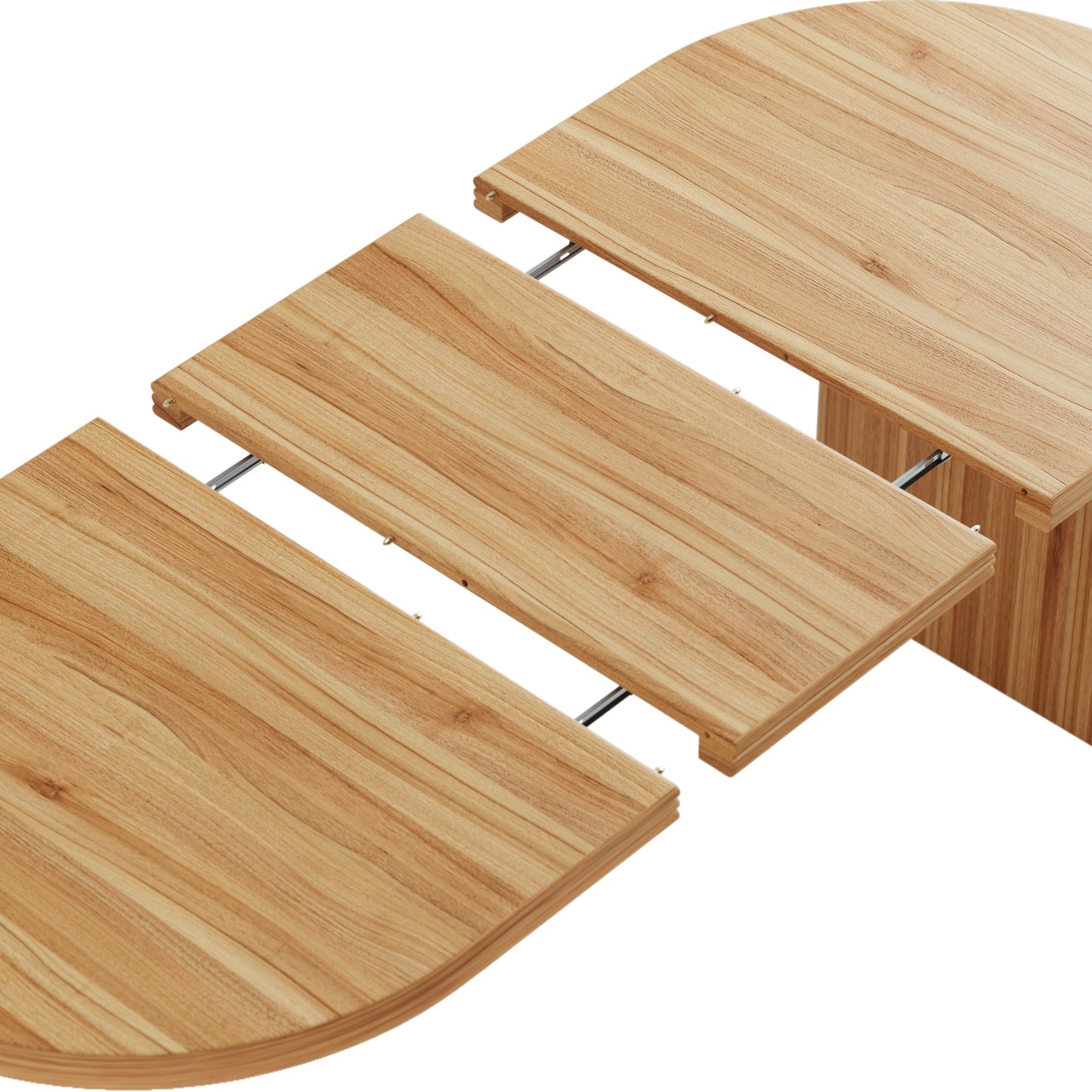 Modern Extendable Dining Table with Removable Leaves in natural oak wood by HouseOfZazla on Tampa Home & Garden Store