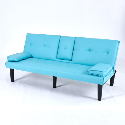 Compact Foldable Sofa Bed and Cup Holder