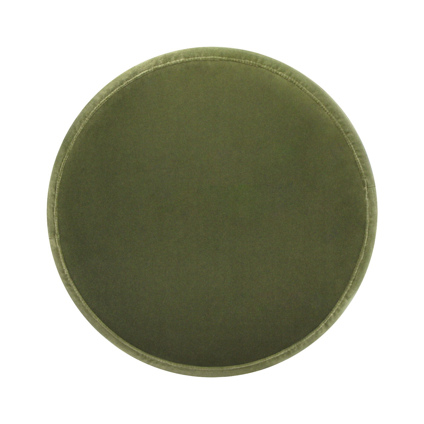 Fuji oversized round storage ottoman olive green velvet by HouseOfZazla on Tampa Home & Garden Store